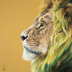 Samba Style by Hayley Goodhead - Original Painting on Box Canvas sized 19x20 inches. Available from Whitewall Galleries